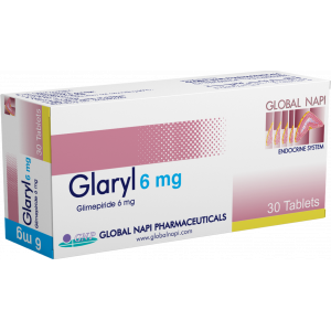 GLARYL 6 MG ( GLIMEPIRIDE ) 30 TABLETS